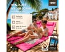 Detex Gartenliege Strandmatte Gepolstert Rosa mit Rückenlehne Bild 1