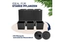 Casaria Pflanzkübel 3 Innentöpfe Schwarz Polyrattan Bild 5