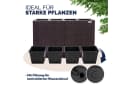 Casaria Pflanzkübel 4 Innentöpfe Braunes Polyrattan Design Bild 5