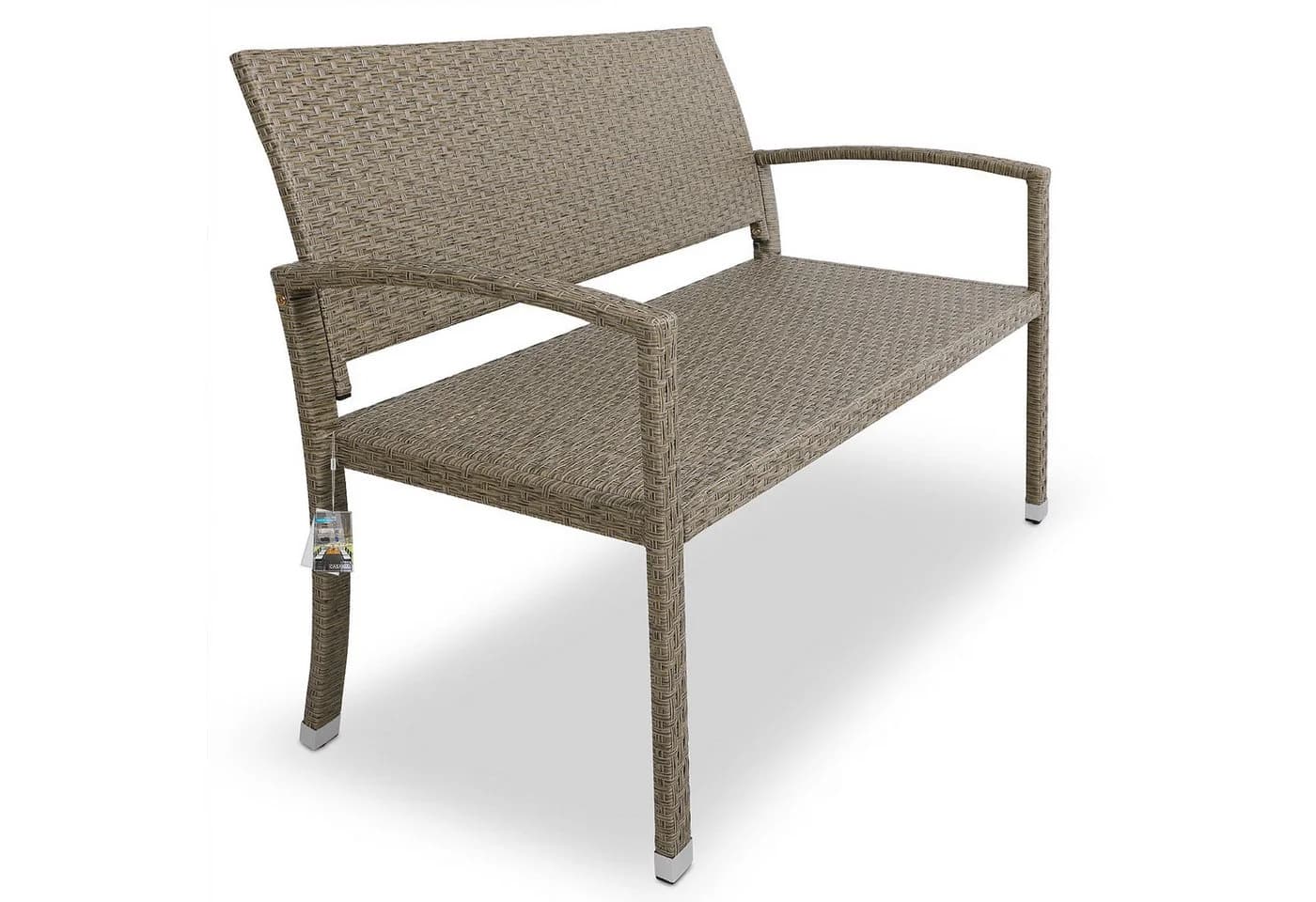 Casaria Gartenbank Creme Wetterfest 320kg Polyrattan - Bild 2