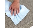Casaria Gartenbank Creme Wetterfest 320kg Polyrattan Bild 4