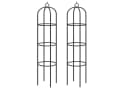 Deuba Spalier 2er Set Rosensäule Schwarz Metall Bild 2