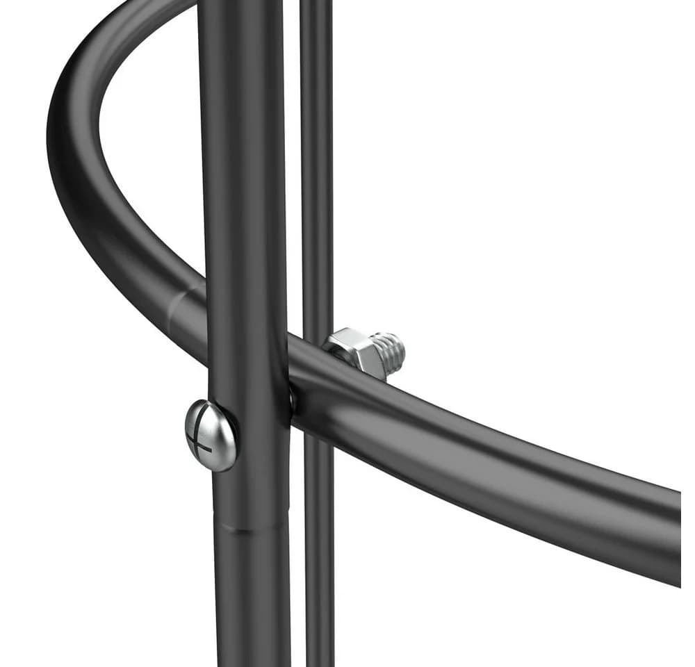 Deuba Spalier 2er Set Rosensäule Schwarz Metall - Bild 4