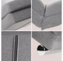Casaria Relaxliege London Grau Ergonomisch Gepolstert 180kg Belastbarkeit Bild 3