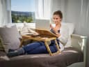 Casaria Laptoptisch Höhenverstellbar Klappbar Schublade Neigbar Bild 1