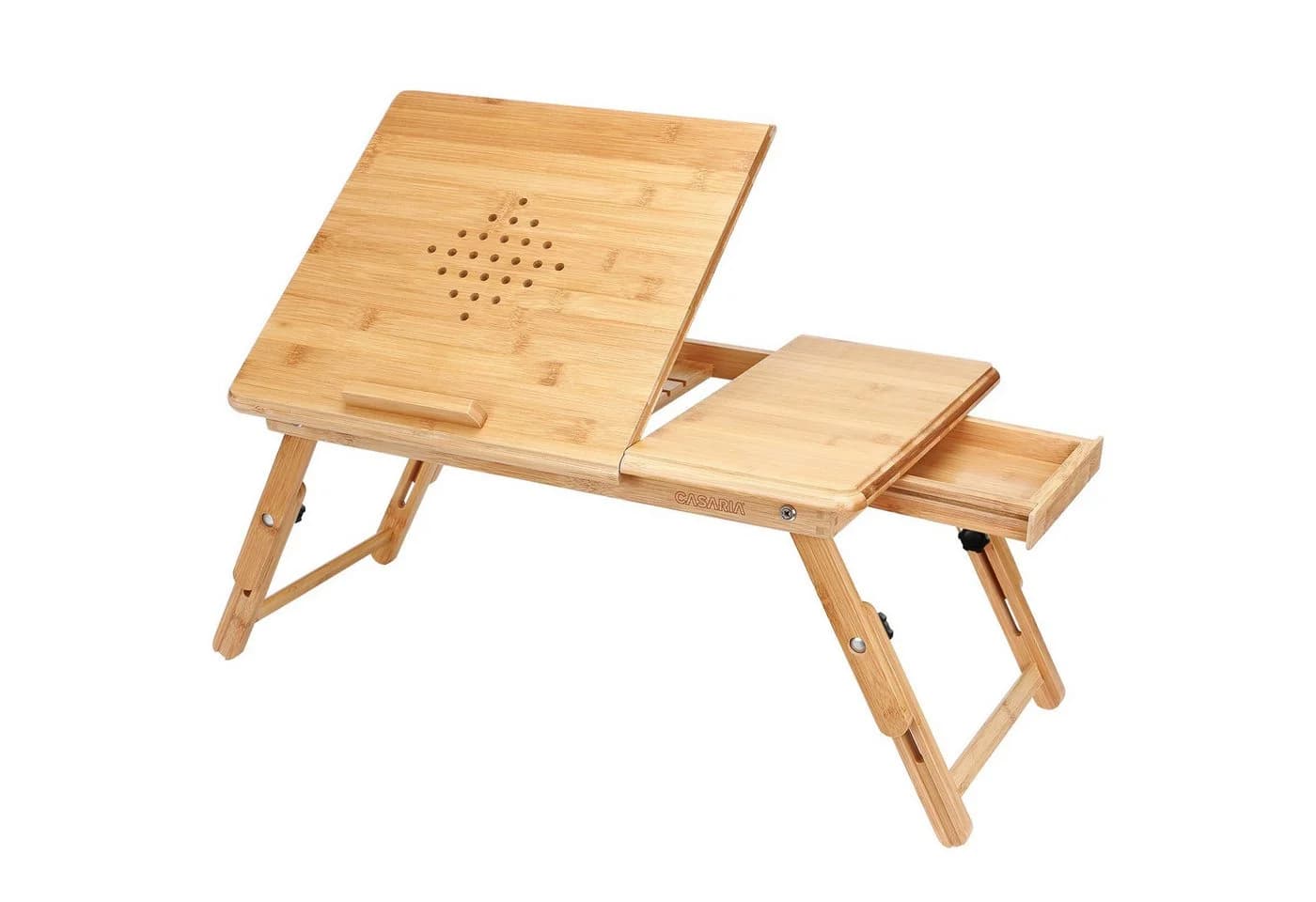 Casaria Laptoptisch Höhenverstellbar Klappbar Schublade Neigbar - Bild 2
