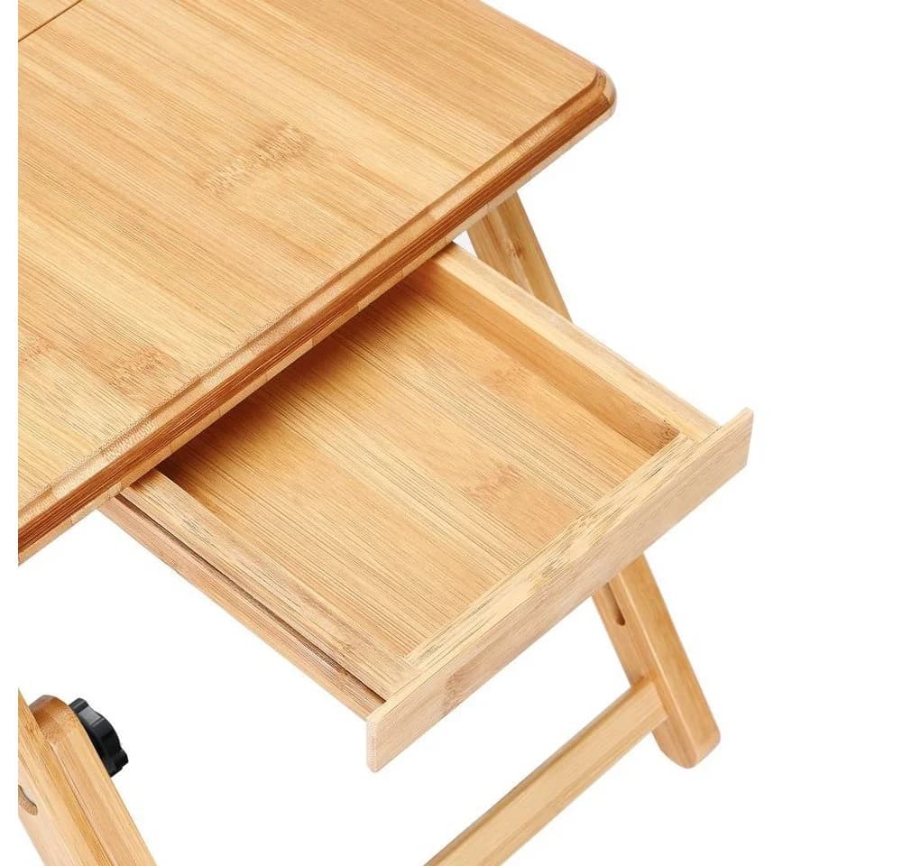 Casaria Laptoptisch Höhenverstellbar Klappbar Schublade Neigbar - Bild 4
