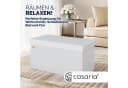 Casaria Sitzbank Faltbar Gepolstert Kunstleder 100L Weiß Bild 1