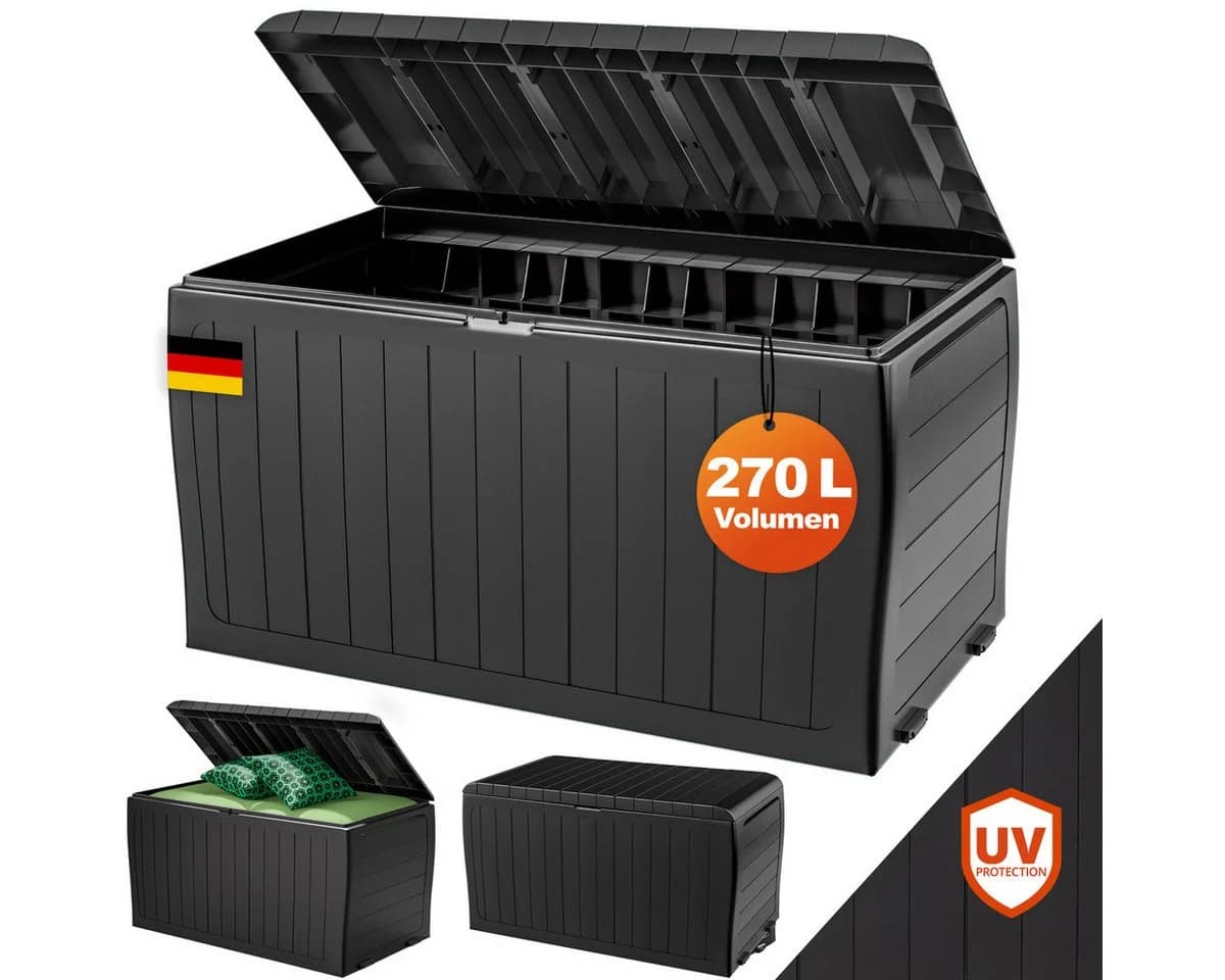 Deuba Auflagenbox Marvel Plus 270L UV-beständig Anthrazit - Bild 2