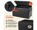 Deuba Auflagenbox Marvel Plus 270L UV-beständig Anthrazit Bild 4