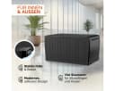 Deuba Auflagenbox Marvel Plus 270L UV-beständig Anthrazit Bild 5