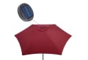 Kingsleeve Sonnenschirm Rot mit LED und Solar Bild 4