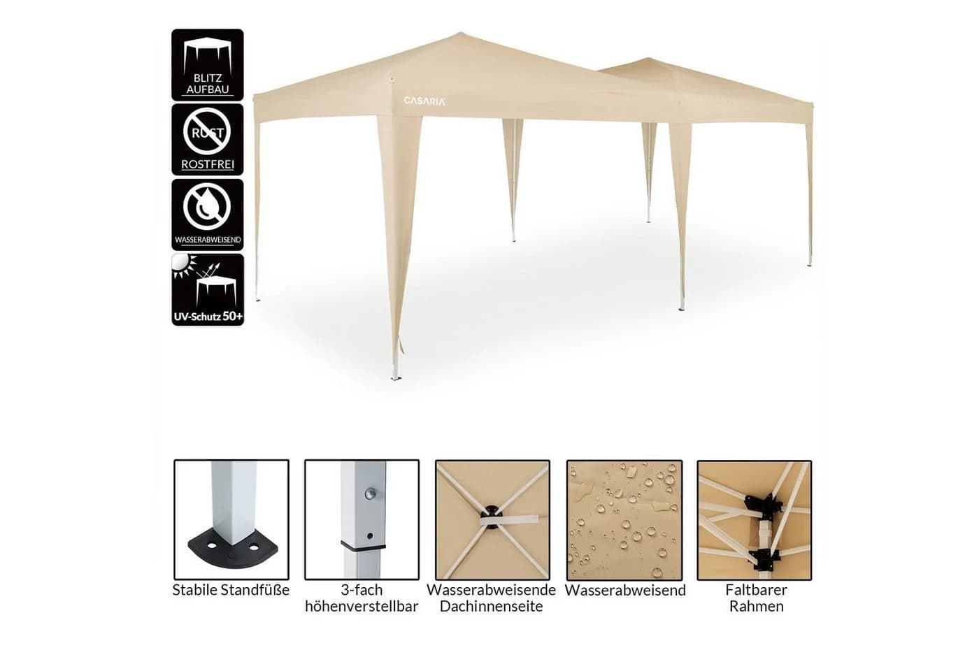 Deuba Pavillon Capri Pop-Up mit UV-Schutz und Höhenverstellbar - Bild 5