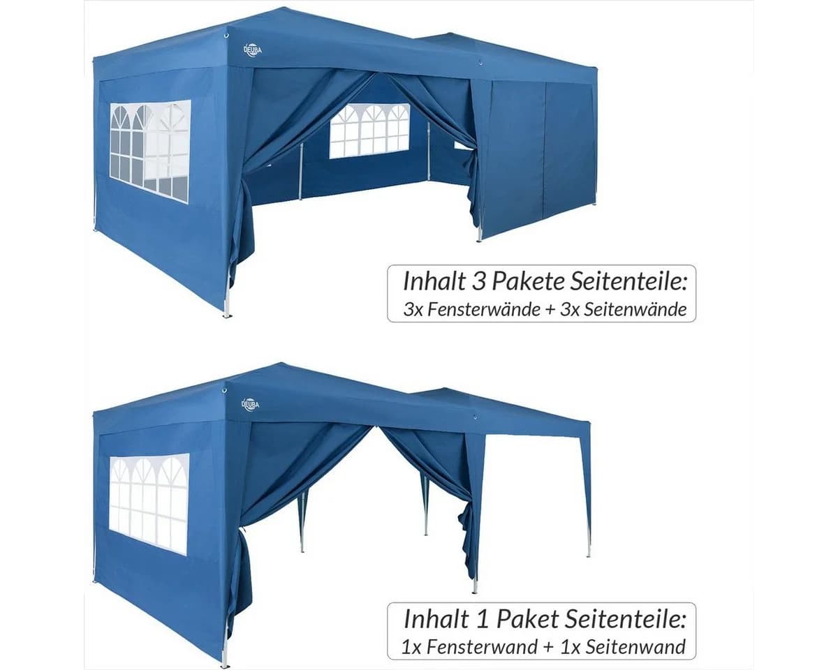 Deuba Pavillon Capri Seitenwände wasserabweisend mit Reißverschluss - Bild 5