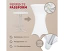 Detex Stehtischhusse 5er Set Weiß Stretch Rund Bild 3