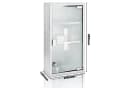 Deuba Medizinschrank Edelstahl Silber mit Zylinderschloss Bild 5