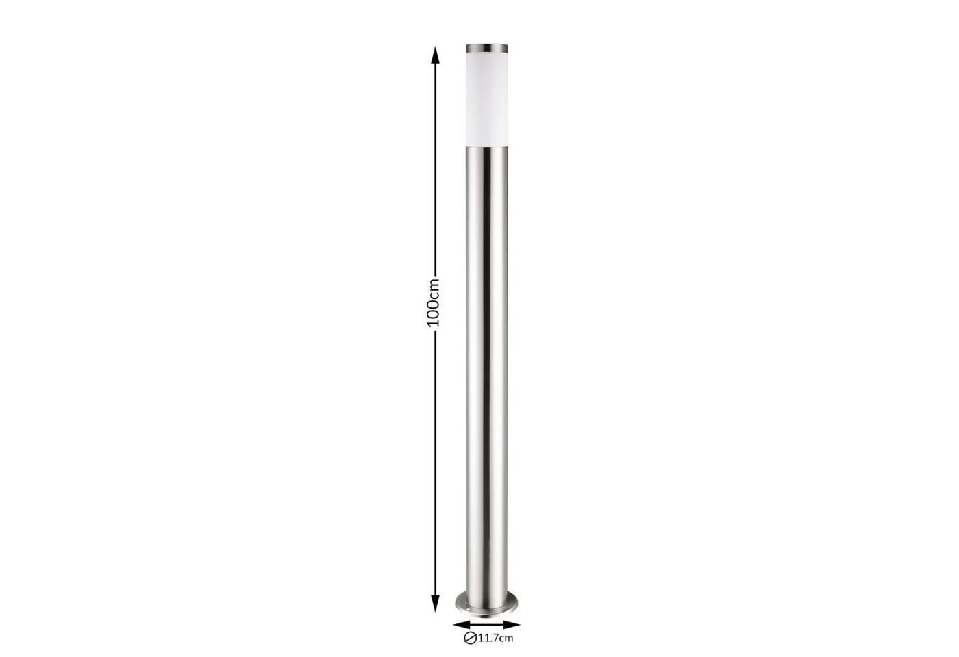 monzana Gartenleuchte Edelstahl 100cm Silber E27 Pollerleuchte - Bild 5