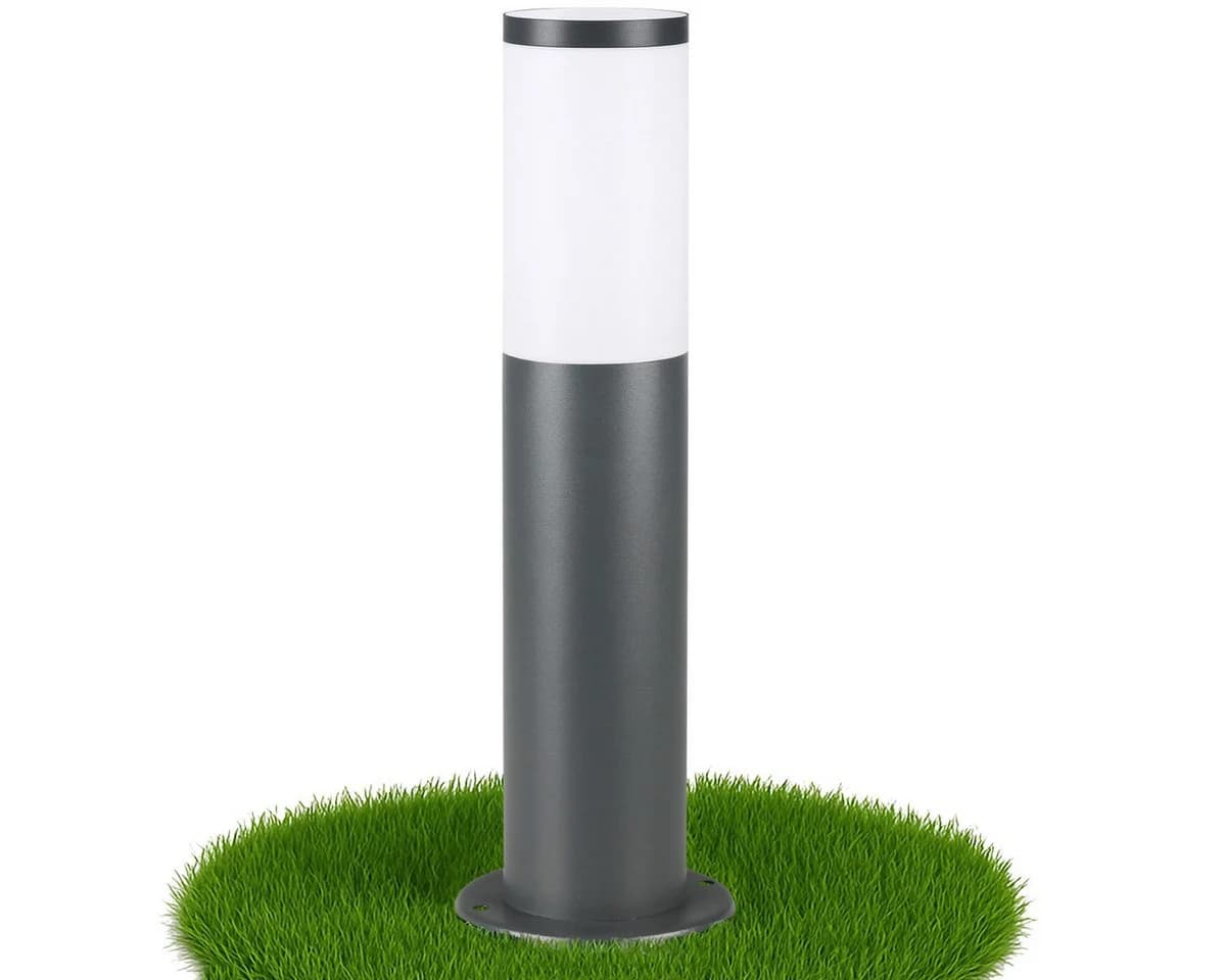 monzana Gartenleuchte Anthrazit Edelstahl 50cm Außenlampe