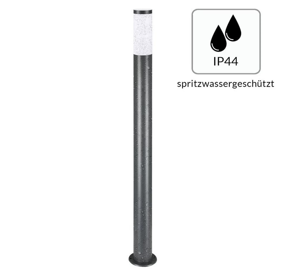 monzana Gartenleuchte mit Bewegungsmelder Edelstahl 100cm IP44 Anthrazit