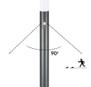 monzana Gartenleuchte mit Bewegungsmelder Edelstahl 100cm IP44 Anthrazit Bild 5