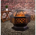 Gardebruk Feuerschale Feuerkorb Garten mit Funkenschutz Abdeckung Rost-Optik Grill Groß 70cm Bild 1