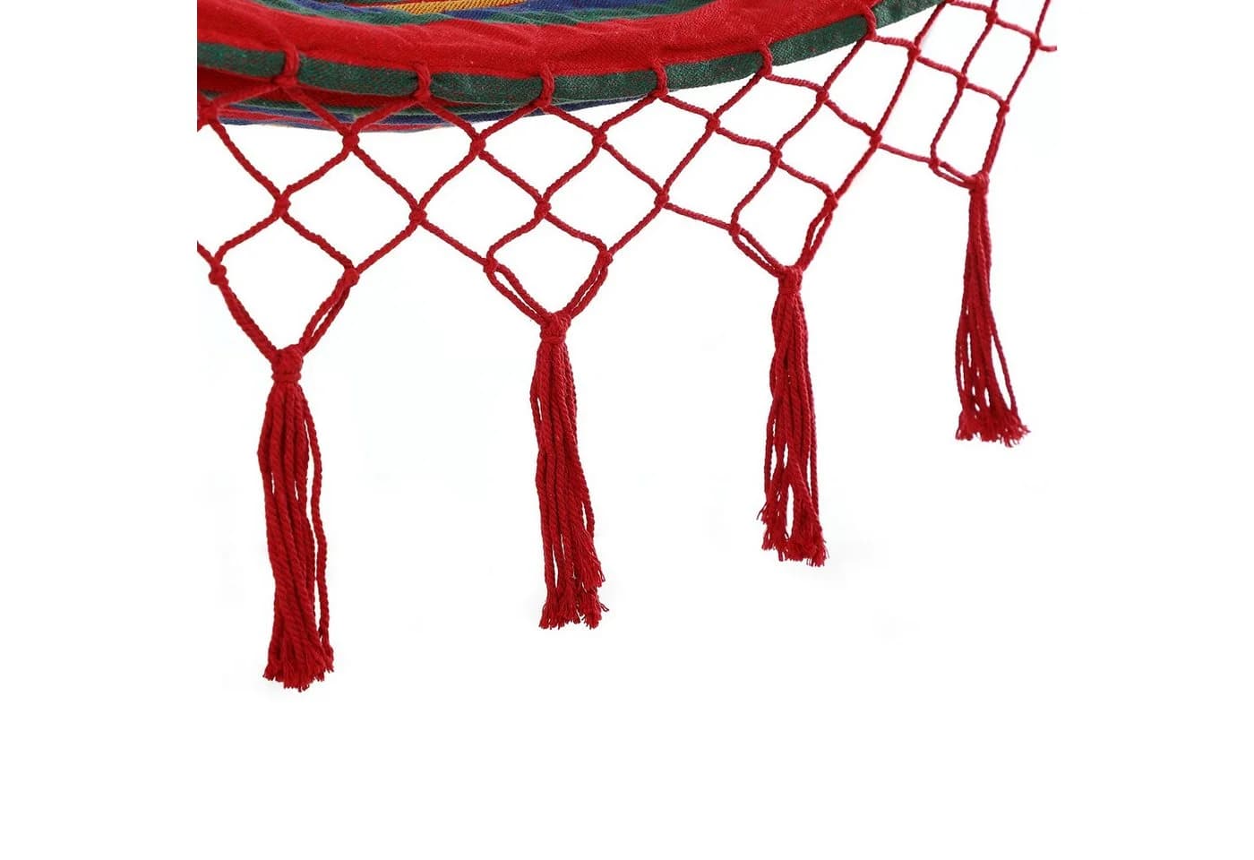Detex Hängematte 2 Personen XXL Rot Boho Makramee - Bild 3