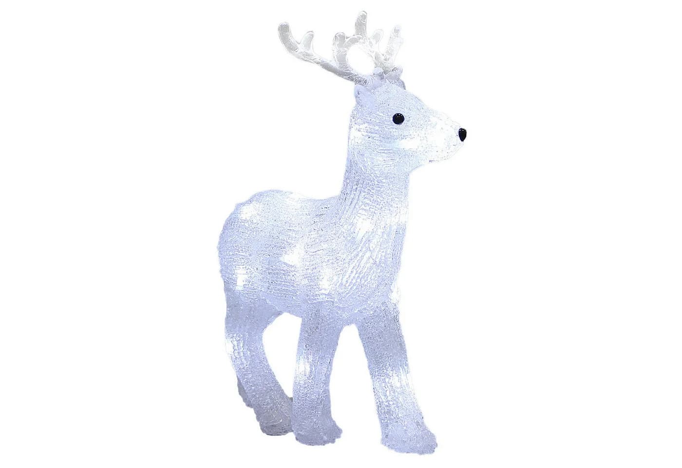 Deuba LED Weihnachtsdeko Figur Acryl Beleuchtet Hirsch - Bild 2