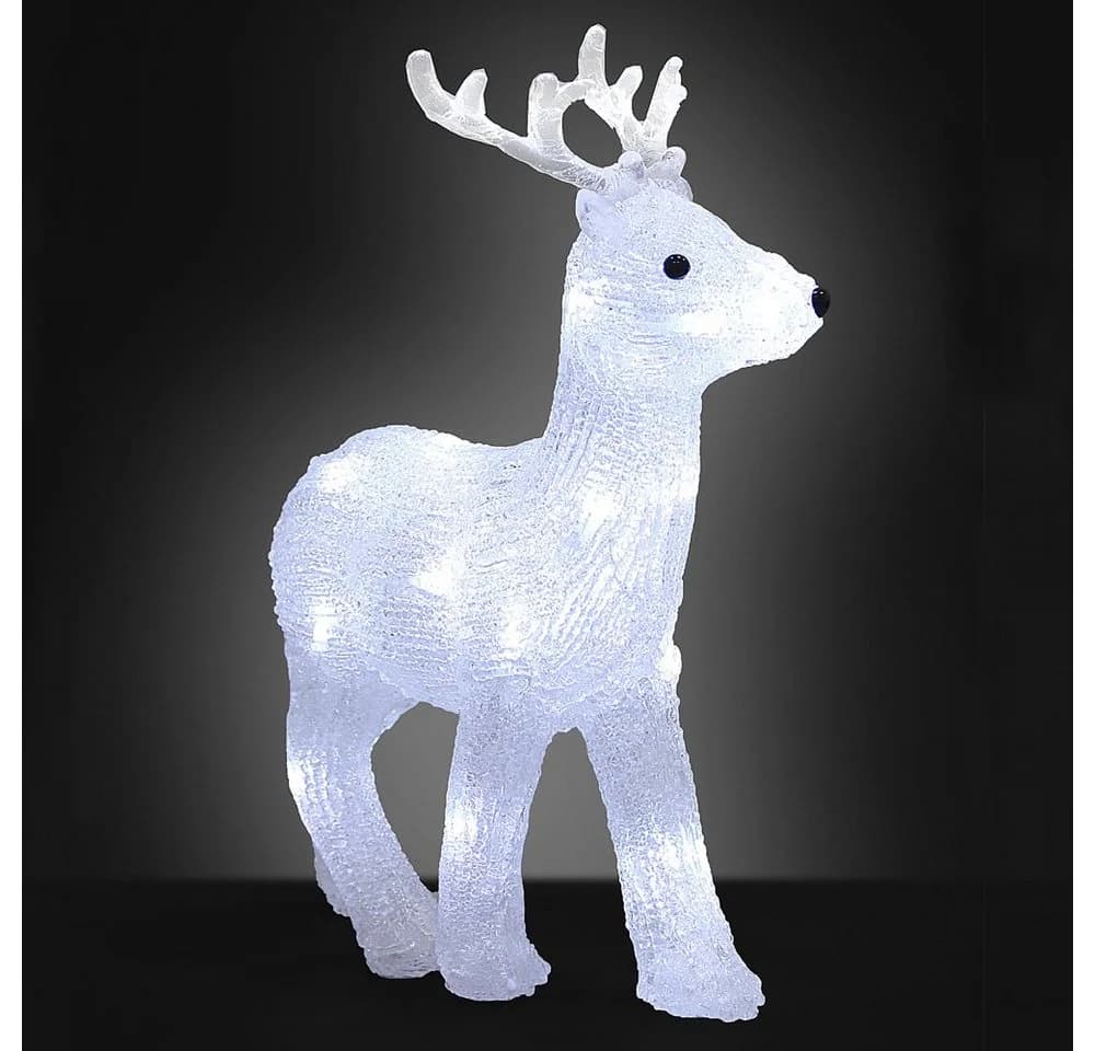 Deuba LED Weihnachtsdeko Figur Acryl Beleuchtet Hirsch - Bild 5