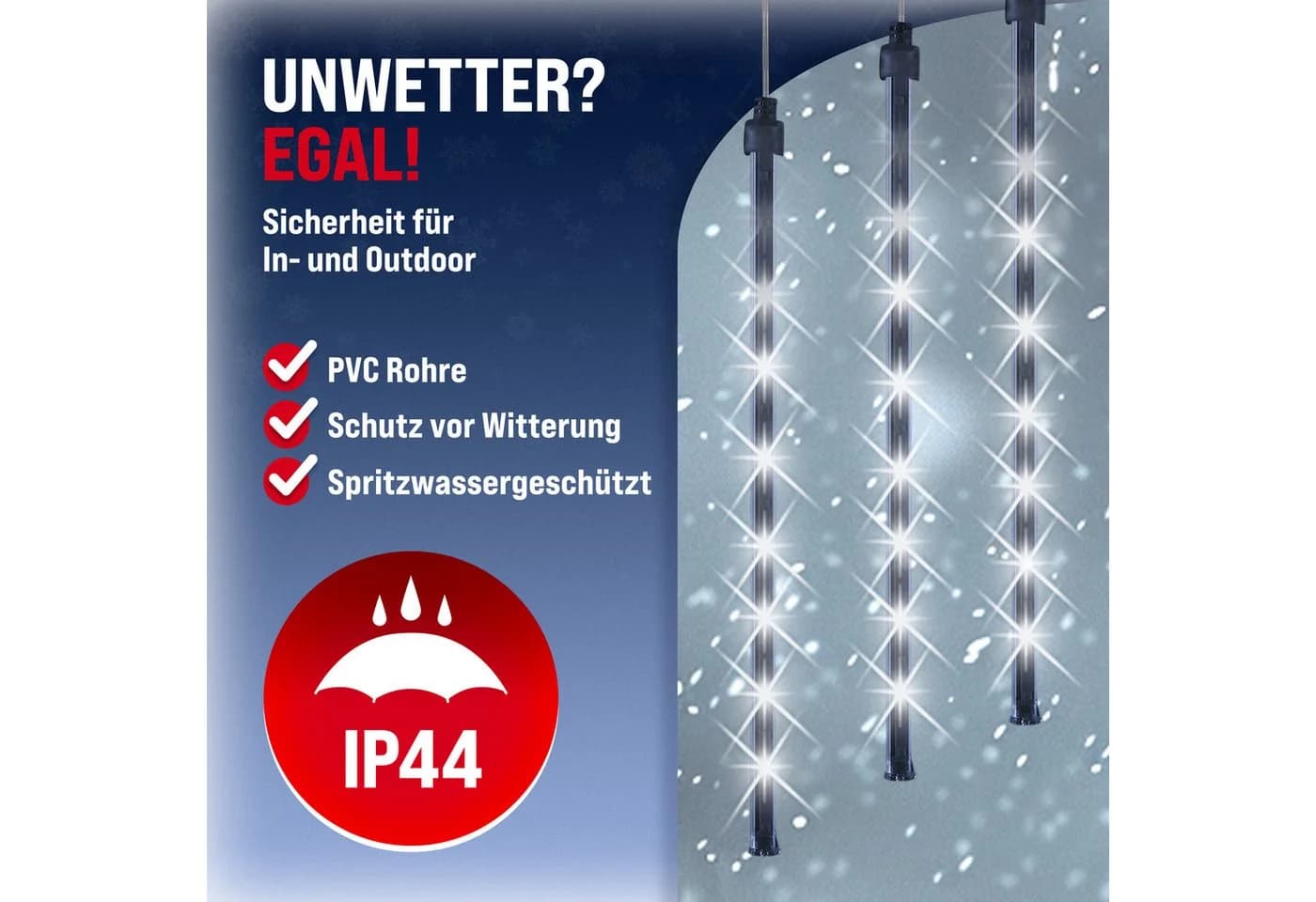 Weiße Lichterkette für festliche Weihnachtsstimmung - Bild 4