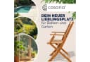 Casaria Gartenstuhl Sydney 4er-Set Akazie Holz FSC®-zertifiziert Klappbar Bild 1