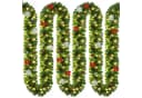 Casaria Kunstgirlande 10m 160 LEDs Warmweiß IP44 mit Fernbedienung Bild 2