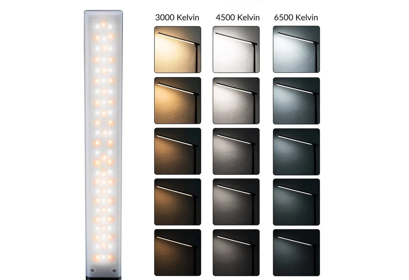 monzana Tischleuchte Cataleya LED Schreibtischlampe Schwarz Dimmbar USB - Bild 4