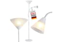 monzana Stehlampe Alissa Weiß Verstellbar Stehleuchte Bild 2