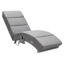 Casaria Relaxliege London mit Massage und Heizfunktion Grau Bild 2