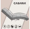 Casaria Relaxliege London mit Massage und Heizfunktion Grau Bild 4