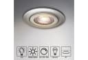 monzana Einbauleuchte 6er Set LED Dimmbar Silber Schwenkbar Bild 3