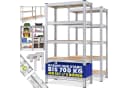monzana Schwerlastregal 350kg 5 MDF-Platten Regal Lagerregal Kellerregal Bild 2
