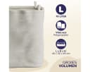 Casaria Wäschekorb Bambus mit Deckel 70L Braun Bild 5
