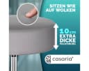 Casaria Drehhocker Grau Metall Höhenverstellbar Bild 1