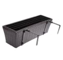 Casaria Blumenkasten 2er Set 11L Polyrattan mit Halterung Bild 4