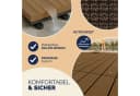 Deuba Holzfliesen Terrakotta Klassik WPC-Vollmaterial Bild 4