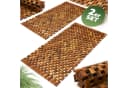 Casaria Holzbadematte 2x Akazienholz Rutschhemmend Braun Bild 2