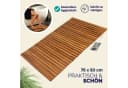 Deuba Holzbadematte Set 2x FSC Akazienholz Rutschhemmend Braun Bild 4