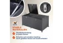 Casaria Auflagenbox XXL Polyrattan Wetterfest 625L UV-beständig Rollen Wintergarten Bild 5