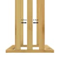 Casaria Handtuchständer Stehend 2er Set Bambus Edelstahl Bild 5