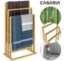 Casaria Handtuchständer Stehend Bambus 2er Set Ohne Bohren Bild 4