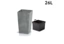Deuba Pflanzkübel 26L Betonoptik Grau Indoor Outdoor Bild 3