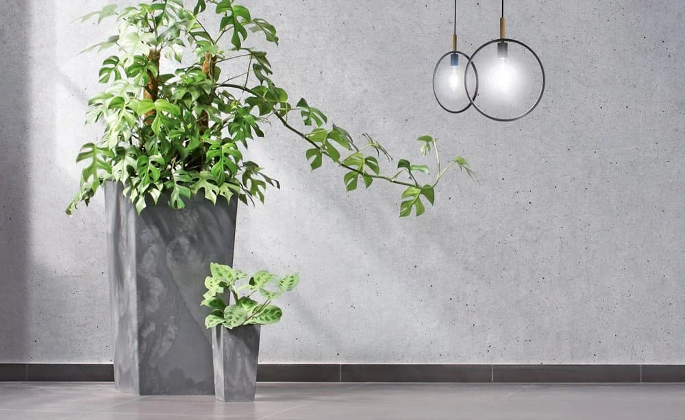 Deuba Pflanzkübel 26L Betonoptik Grau Indoor Outdoor - Bild 4