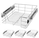 Casaria Schubkasten 50cm 4er Set Verchromt 25kg Belastbar Vollauszug Bild 2