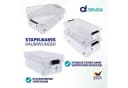 Deuba Aufbewahrungsbox 30L Transparent Stapelbar Kunststoff Bild 5